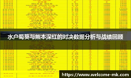 水户蜀葵与熊本深红的对决数据分析与战绩回顾